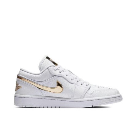 TÊNIS AIR JORDAN 1 LOW “White Metallic”