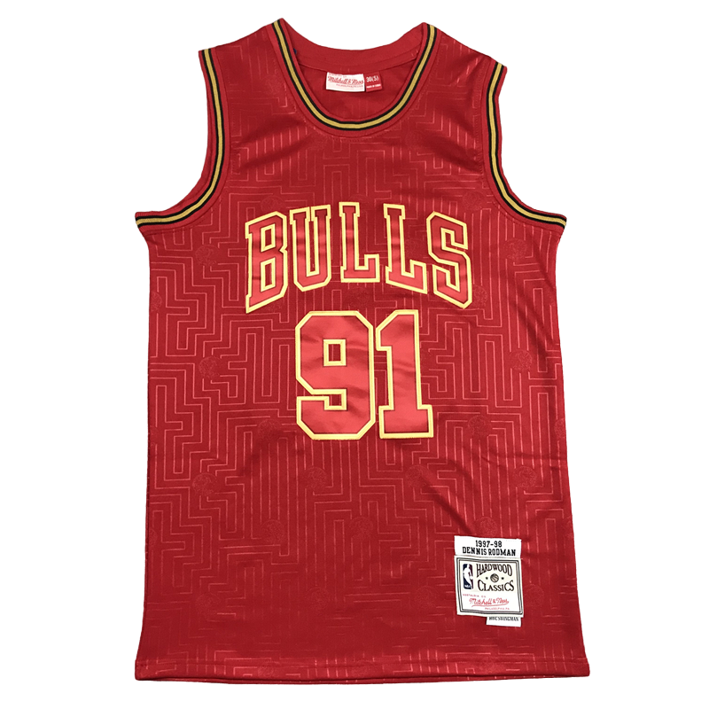 Regata Nba Chicago Bulls X Mitchell & Ness #91