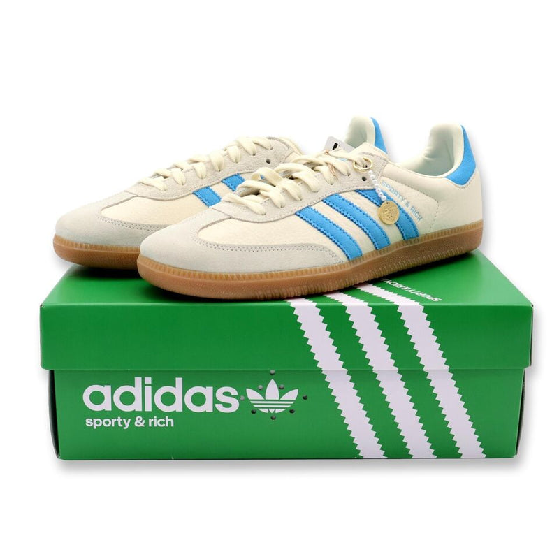 Sporty & Rich Adidas Samba OG Creme Branco Azul Chiclete Rush